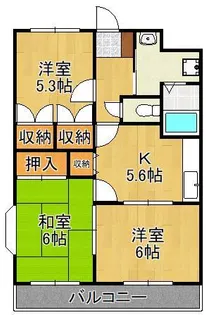 3Kの間取り画像