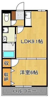 フォンテーヌ二島【1階】の間取り