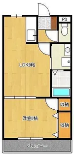 フォンテーヌ二島【2階】の間取り