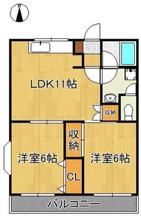 ロイヤルシャトー片山【2階】の間取り