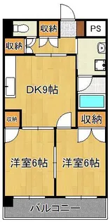 マンションつつみ【1階】の間取り