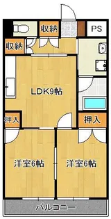 マンションつつみ【3階】の間取り