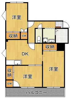 マンションつつみ【3階】の間取り