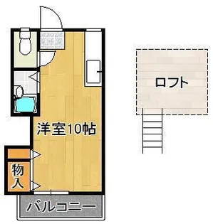 シティベールふれんどB【2階】の間取り