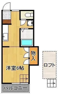 シティベール東折尾【2階】の間取り