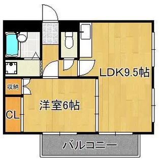 1LDKの間取り画像