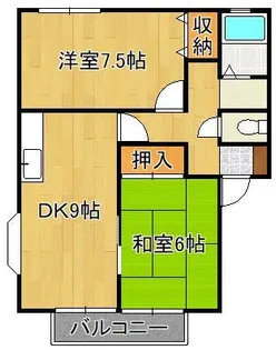 アザレア藤原A・B棟【2階】の間取り