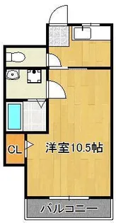 ハビタット【6階】の間取り