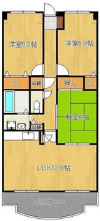 アーバンライフ折尾【4階】の間取り