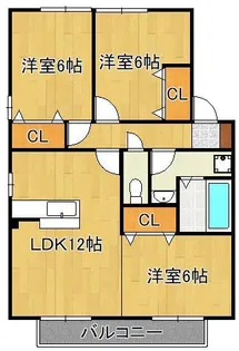 リビングタウン浅川A・B・C【2階】の間取り
