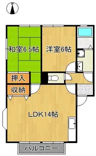 ウィンディア本城(御開)【2階】の間取り
