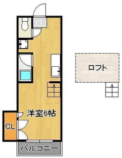 シティベール浅川Ⅱ【2階】の間取り