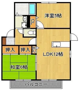 ヴェルディ高須ⅡA・B【1階】の間取り