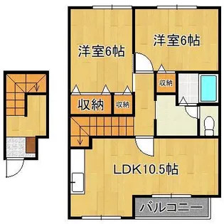 アーバンコート21B棟【2階】の間取り