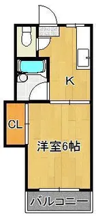 クインハイツ医生ヶ丘【2階】の間取り