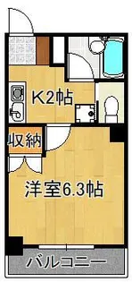 ヨークス本城【1階】の間取り