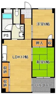 フォーレスト折尾【7階】の間取り