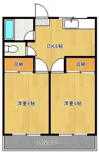 豊ハイツ【2階】の間取り