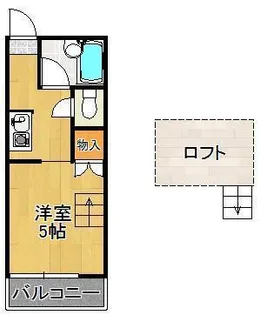 メゾンドミュッセA・B【2階】の間取り