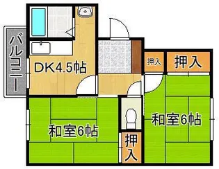 フレグランス浅川台【2階】の間取り