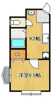 STY−1マンション【3階】の間取り