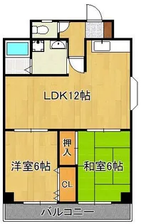 リリーフ浅川Ⅰ【5階】の間取り