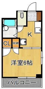ゆにはコーポかなだ【3階】の間取り