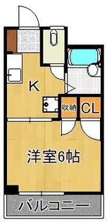 ゆにはコーポかなだ【3階】の間取り