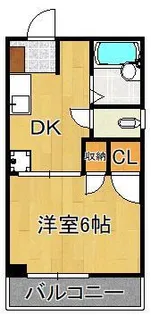 ゆにはコーポかなだ【3階】の間取り