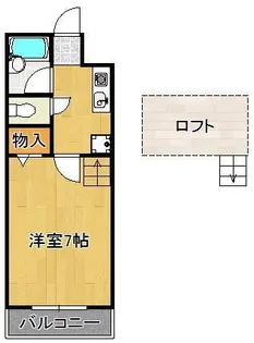 コンドミニアム医生ヶ丘Ⅲ【1階】の間取り
