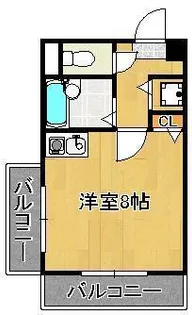 アベニュー医大前【4階】の間取り