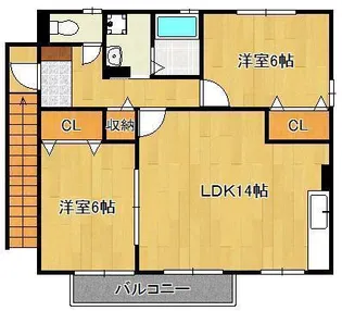 フラージュヴェールM棟【2階】の間取り