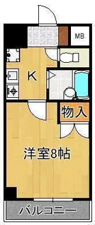 ロイヤルハイツ折尾1号館【5階】の間取り