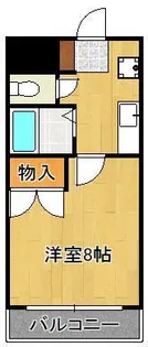 ロイヤルハイツ折尾1号館【6階】の間取り