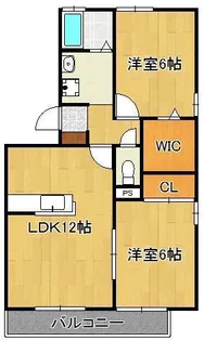 ヒーリングK【2階】の間取り