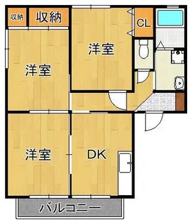 eタウン本城【2階】の間取り