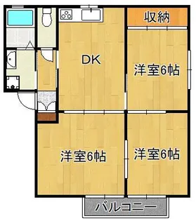 eタウン本城【2階】の間取り