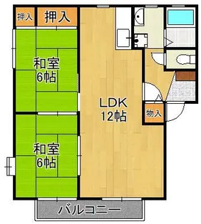 ヴァンヴェール青葉台ⅠC棟【2階】の間取り
