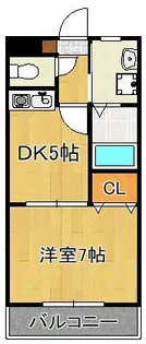ハイツたちばな【1階】の間取り