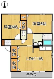プレミールⅢ【1階】の間取り