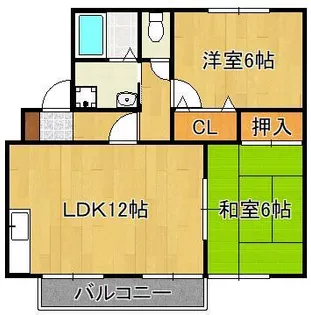 ウィステリア高須【1階】の間取り