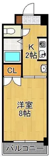 松井ビル(折尾)【4階】の間取り