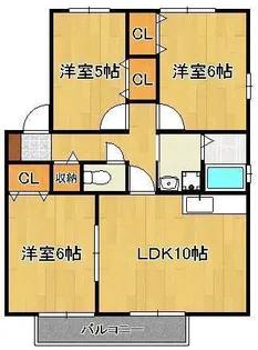 アルカディア野間【2階】の間取り
