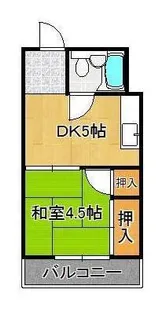 プレアール千代ヶ崎【4階】の間取り