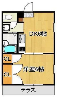 Kay’s rooms Ⅱnd (ケイズルームズセカンド)【1階】の間取り
