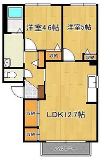 ディアス広渡【2階】の間取り