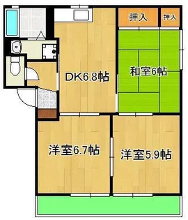 Vida Valuge A棟【1階】の間取り