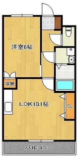 ベティプレイス【2階】の間取り