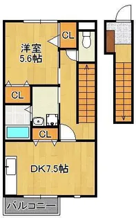 ソレジオ頃末【2階】の間取り