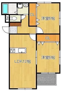 MDIロイヤルレジデンス折尾【2階】の間取り